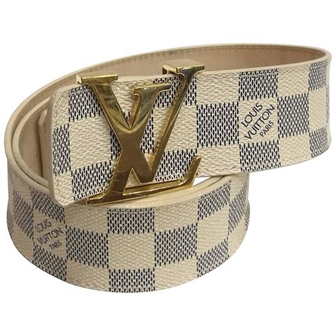 white damier louis vuitton belt|Louis Vuitton reversible belt price.